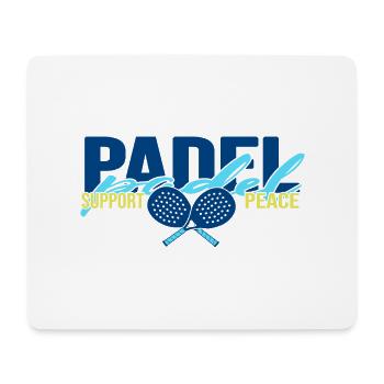 padel padeltennis paddel padle padeltennisspieler - Mousepad (Querformat) - Weiß - Vorne