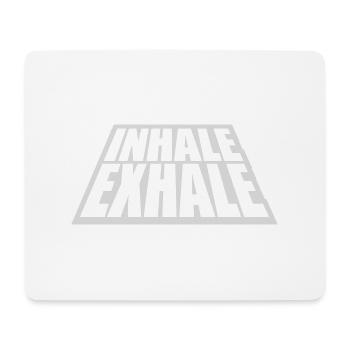 Inspirez expirez Yoga citation - Tapis de souris (format paysage) - blanc - Devant