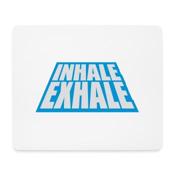 Inspirez expirez Yoga citation - Tapis de souris (format paysage) - blanc - Devant