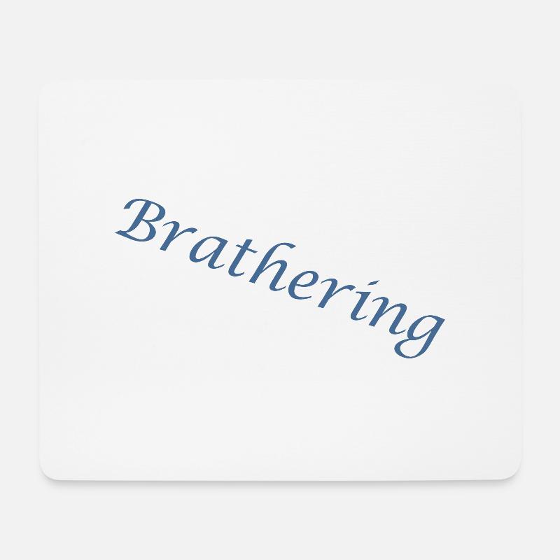 Brathering - Mousepad (Querformat) - Weiß