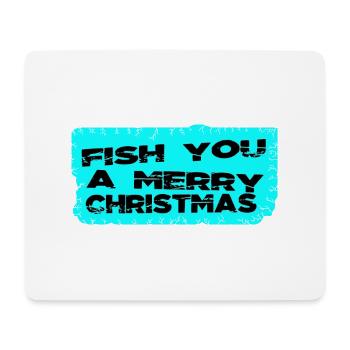 adorable beard gang fishing angling fish dinosaurs - Mousepad (Querformat) - Weiß - Vorne