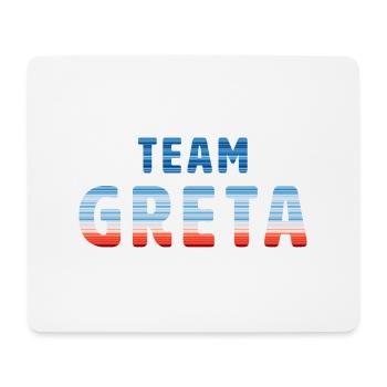 Team Greta | Warming Stripes - Mousepad (Querformat) - Weiß - Vorne