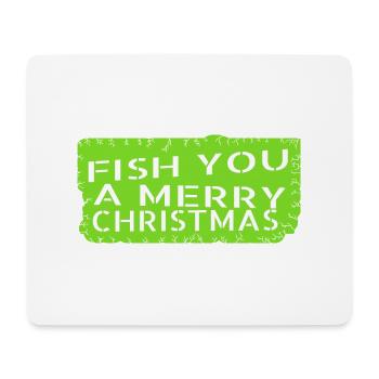 gift fish fishing boat love awesome funny - Mouse Pad (horizontal) - white - Front
