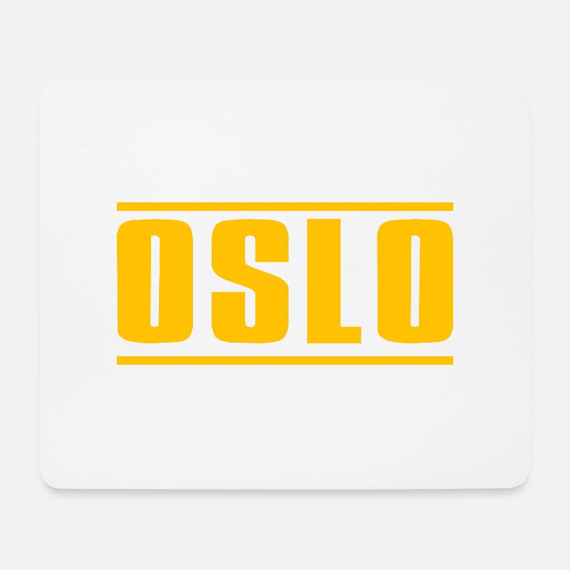 Oslo - Mousepad (Querformat) - Weiß