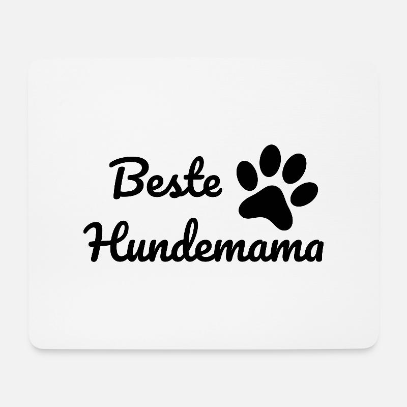 Hund Dog - Mousepad (Querformat) - Weiß