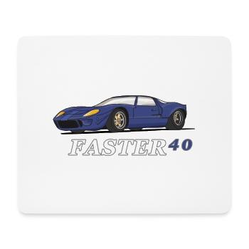 Racing car - Mouse Pad (horizontal) - white - Front