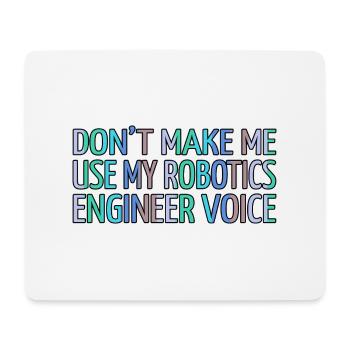 birthday present robot engineering gift idea - Mousepad (Querformat) - Weiß - Vorne