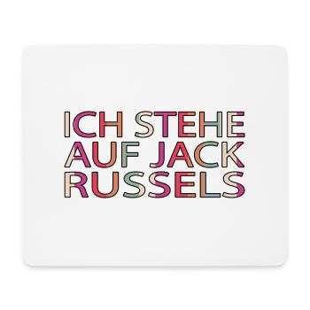 spaß lieblingshund schäferhund dogge boxer humor - Mousepad (Querformat) - Weiß - Vorne