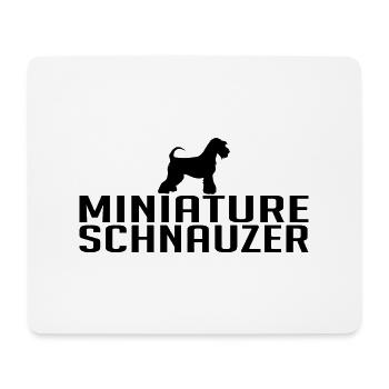 Schnauzer miniature Race de chien Chiens Wilsigns - Tapis de souris (format paysage) - blanc - Devant