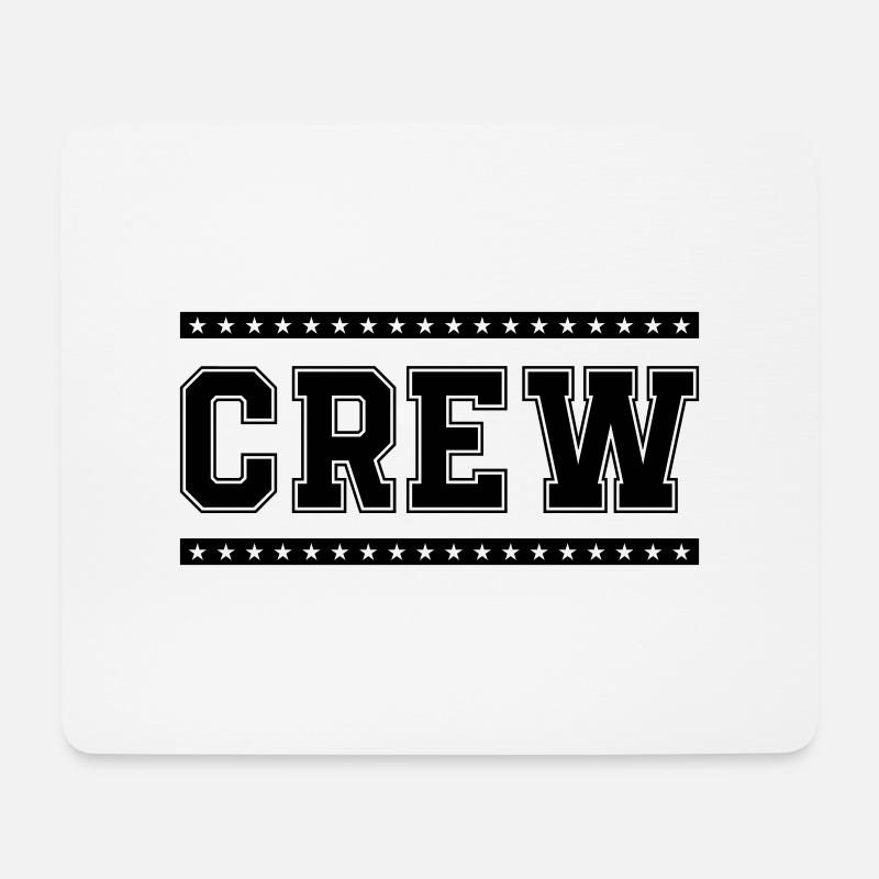 Crew - Mousepad (Querformat) - Weiß