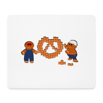 Alsace BTP Pretzel - Mouse Pad (horizontal) - white - Front