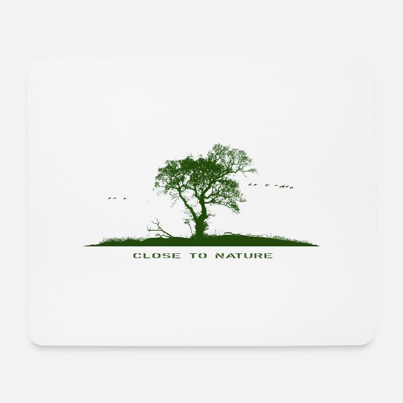 close to nature - Mousepad (Querformat) - Weiß