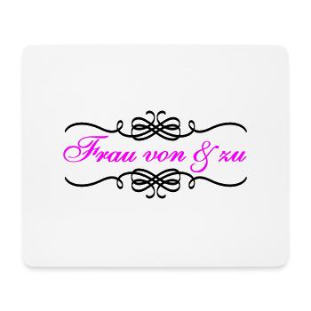 Frau von und zu Braut - Mousepad (Querformat) - Weiß - Vorne