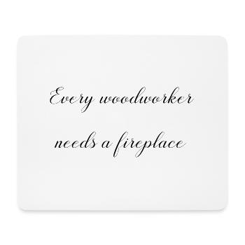 sayings funny carpenter quotes arboriculture - Mousepad (Querformat) - Weiß - Vorne