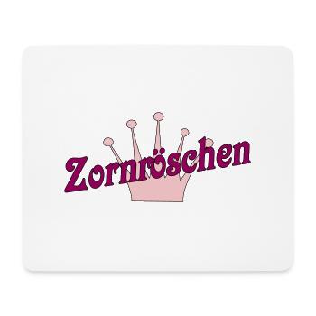 Zornröschen - Mousepad (Querformat) - Weiß - Vorne