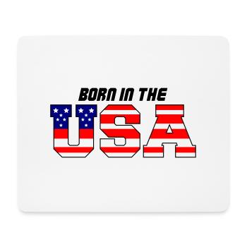 usa born in the 3 - Mousepad (Querformat) - Weiß - Vorne