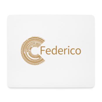 Pour Federico - Tapis de souris (format paysage) - blanc - Devant