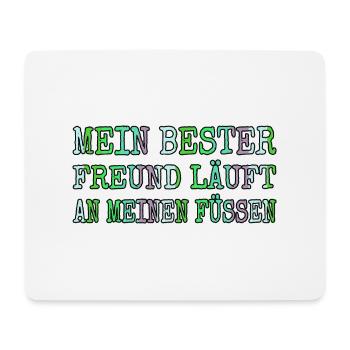 windhund pudel geek bachhund lieblingshund lieben - Mousepad (Querformat) - Weiß - Vorne