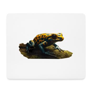 Pfeilgiftfrösche sind farbenfrohe Tiere - Mousepad (Querformat) - Weiß - Vorne