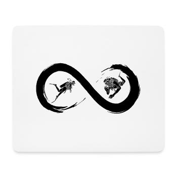 Plonger à l'infini - Tapis de souris (format paysage) - blanc - Devant