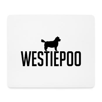 Westiepoo Races de chiens Chiens Chiens Wilsigns - Tapis de souris (format paysage) - blanc - Devant