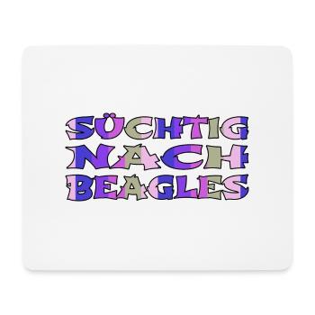 bachhund schäferhund hund weihnachten pfote - Mousepad (Querformat) - Weiß - Vorne