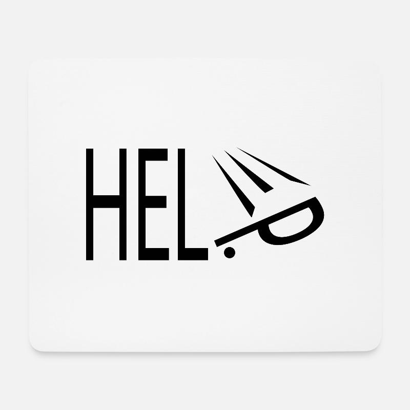 HELP Tshirt funny t-shirt - Mouse Pad (horizontal) - white