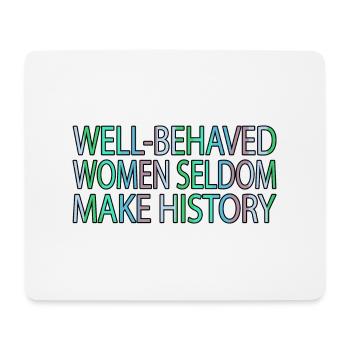 Les femmes geek patriarcales ont neuf ans - Tapis de souris (format paysage) - blanc - Devant