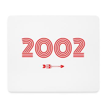 Jahrgang 2002 - Mousepad (Querformat) - Weiß - Vorne