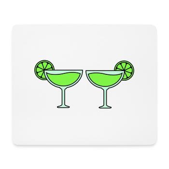 Cocktails - Tapis de souris (format paysage) - blanc - Devant