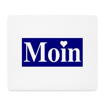 Moin - Mousepad (Querformat) - Weiß - Vorne