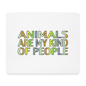 animal rights activists animal welfare present - Mousepad (Querformat) - Weiß - Vorne