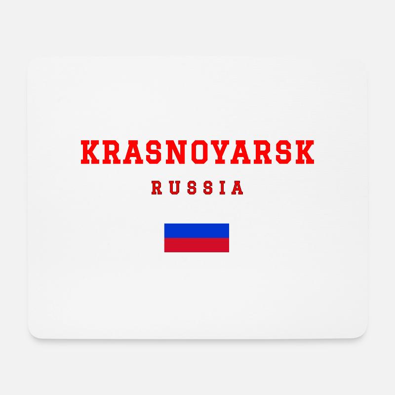 Krasnoyarsk Russland - Mousepad (Querformat) - Weiß