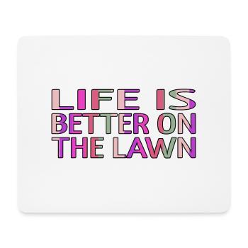 golf clubs funnygolfshirt golf swing golfmom joke - Mousepad (Querformat) - Weiß - Vorne
