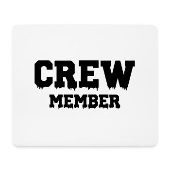 Crew Member - Mouse Pad (horizontal) - white - Front