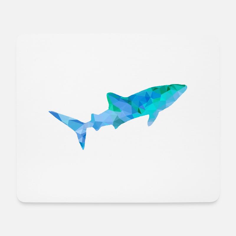 Walhai blau grün - Mousepad (Querformat) - Weiß