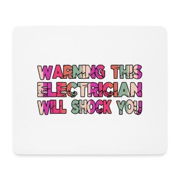 electricity electric wire electrical - Mouse Pad (horizontal) - white - Front