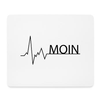 MOIN Herzschlag EKG - Mousepad (Querformat) - Weiß - Vorne