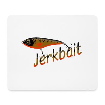 Jerkbait - Tapis de souris (format paysage) - blanc - Devant