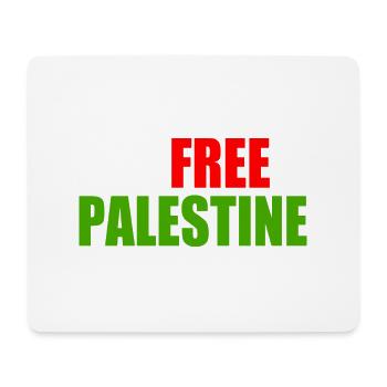 Free palestine - Mousepad (Querformat) - Weiß - Vorne