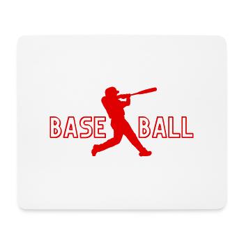 Baseball - Baseball Geschenkidee - Mousepad (Querformat) - Weiß - Vorne