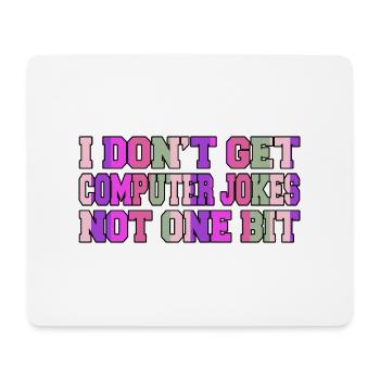 robotics statement birthday present - Mousepad (Querformat) - Weiß - Vorne