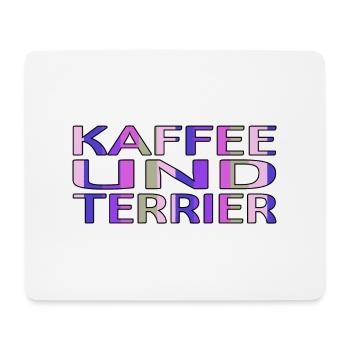 kaffeekanne kaffeebohne kaffeetasse morgen - Mousepad (Querformat) - Weiß - Vorne