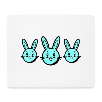 Bunny Easter Symbol - Mouse Pad (horizontal) - white - Front