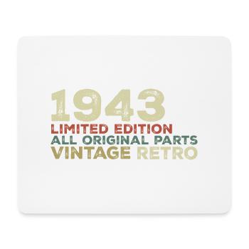 1943 Born Vintage 1943 Retro Birthday Gift - Mouse Pad (horizontal) - white - Front
