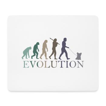 EVOLUTION Yorkshire Terrier - Mousepad (Querformat) - Weiß - Vorne