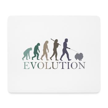 EVOLUTION POMERANIAN - Mousepad (Querformat) - Weiß - Vorne