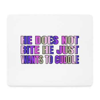 cool joke funny quote black kitten cute kitty - Mouse Pad (horizontal) - white - Front