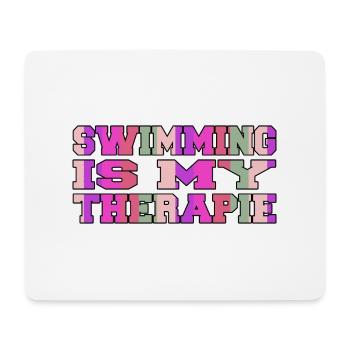 swim dad tshirts swimmers sport birthday present - Mousepad (Querformat) - Weiß - Vorne
