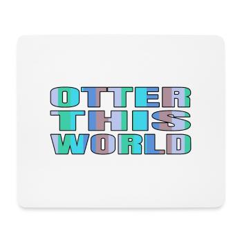 present night sky space ship astronomy colors - Mousepad (Querformat) - Weiß - Vorne